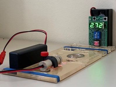 Full optical bench test setup